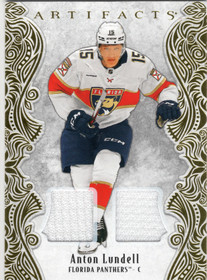 2025-26 Upper Deck Artifacts Material Gold #71 Anton Lundell /299