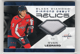 2025-26 Upper Deck Black Diamond Diamond Debut Relics Jersey #DDRL Ryan Leonard