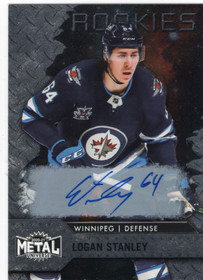 2020-21 SkyBox Metal Universe Auto Silver #105 Logan Stanley /399