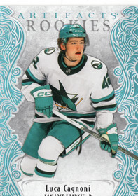 2025-26 Upper Deck Artifacts Sky Blue #195 Luca Cagnoni