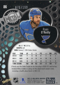 2022-23 SkyBox Metal Universe Spectrum FX Purple #86 Ryan O'Reilly /199