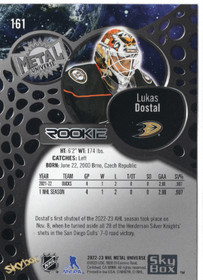 2022-23 SkyBox Metal Universe Spectrum FX Blue #161 Lukas Dostal