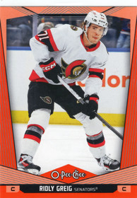 2024-25 O-Pee-Chee Orange Border #498 Ridly Greig /25