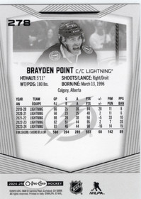 2024-25 O-Pee-Chee #278b Brayden Point