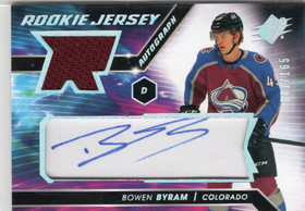 2020-21 SPx Rookie Autograph Jersey #BB Bowen Byram /165