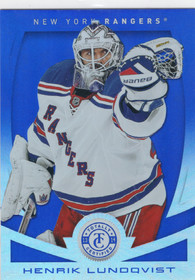 2013-14 Panini Totally Certified Mirror Platinum Blue #65 Henrik Lundqvist /10