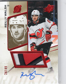 2022-23 SPx Auto Patch Rookies #106 Reilly Walsh /49
