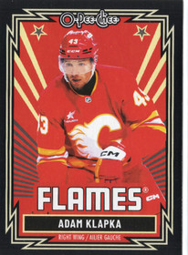 2025-26 O-Pee-Chee Retro Black Border #439 Adam Klapka /100