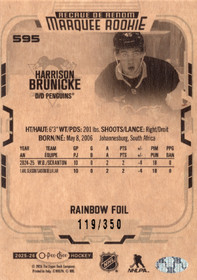 2025-26 O-Pee-Chee Rainbow Foil #595 Harrison Brunicke /350