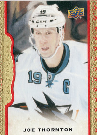 2014-15 Upper Deck Masterpieces Framed Red Cloth #27 Joe Thornton /100