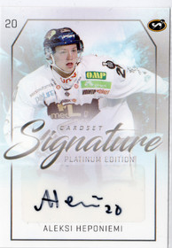 2018-19 Cardset Signature #NNO Aleksi Heponiemi /125