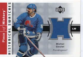 2002-03 Upper Deck Piece of History Historical Swatches #HSGO Michel Goulet