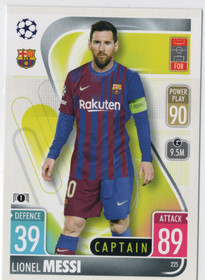 2021-22 Topps Match Attax Champions & Europa League #225 Lionel Messi