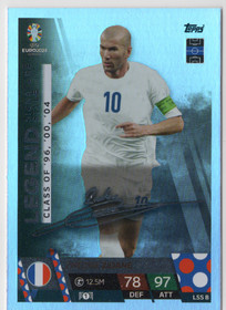 2024 Topps Match Attax UEFA EURO Legend Signature Style #LSS8 Zinedine Zidane