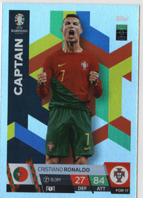 2024 Topps Match Attax UEFA EURO #POR17 Cristiano Ronaldo