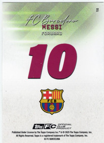 2025-26 Topps FC Barcelona Team Set #27 Lionel Messi