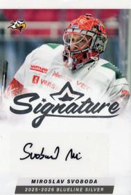 2025-26 Blueline Finland Signature Silver #SPORTAUMS Miroslav Svoboda /80