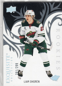 2024-25 Upper Deck Ice Exquisite Collection Rookies #R2 Liam Ohgren /299