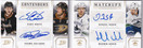 2013-14 Panini Contenders Match Ups Booklet Autographs #MKSSS Teemu Selanne/Saku Koivu/Daniel Sedin/Henrik Sedin/50
