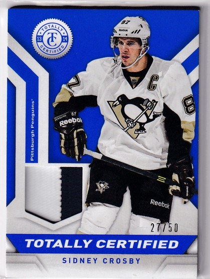  2013-14 Totally Certified Jerseys Prime Blue #TCSC Sidney Crosby/50