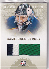  2008-09 Between The Pipes Jerseys Gold #GUJ12 Riku Helenius /10