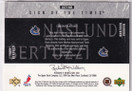  2003-04 SP Authentic Sign of the Times #NB Markus Naslund/Todd Bertuzzi /99