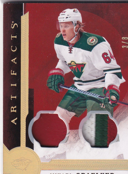 2016-17 Artifacts Materials Gold Spectrum #104 Mikael Granlund /8
