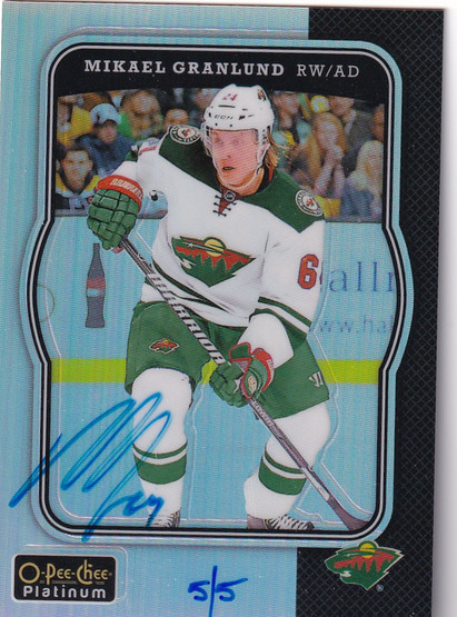  2019-20 Upper Deck Buybacks Autographs '17-18 #R21 Mikael Granlund OPCP RET R/5