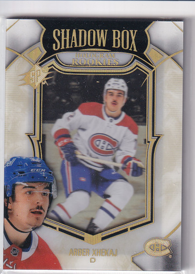  2022-23 SPx Shadow Box Gold Spectrum #SB49 Arber Xhekaj /99