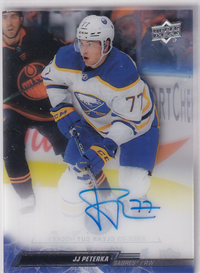  2022-23 Upper Deck Clear Cut #CCPE JJ Peterka AU