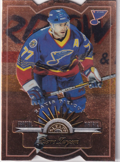  1997-98 Leaf Fractal Matrix Die Cuts #43 Pierre Turgeon BX/400*