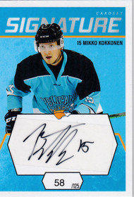 2021-22 Cardset Signature Mikko Kokkonen /125 