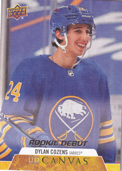  2020-21 Upper Deck Clear Cut Canvas Rookie Debuts #CDDC Dylan Cozens