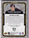  2021-22 Upper Deck Stature Design Variant Material Autographs Red #97 Teemu Selanne /6