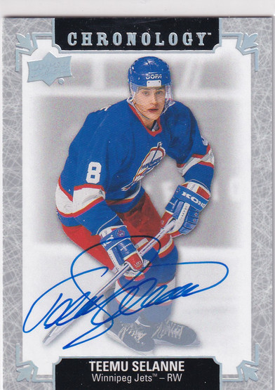  2018-19 Chronology Franchise History Autographs #FHWITS Teemu Selanne C
