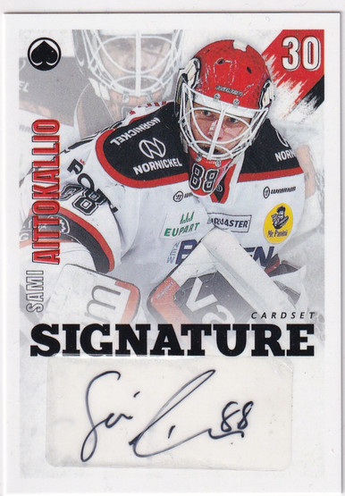 2020-21 Cardset Signature Sami Aittokallio /125