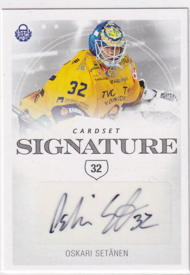 2019-20 Cardset Signature Oskari Setänen /125