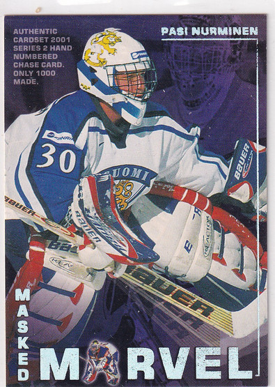 2001 Cardset Masked Marvel Pasi Nurminen /1000