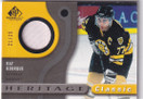  2005-06 SP Game Used Heritage Classic Jerseys Patches #HCPRB Ray Bourque /25
