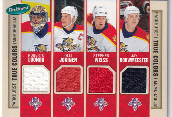 2005-06 Parkhurst True Colors #TCFLTB Tampa Bay/Florida  Richards, Brad, Bouwmeester, Jay, St. Louis, Martin, Jokinen, Olli, Luongo, Roberto, Weiss, Stephen, Prospal, Vaclav, Lecavalier, Vincent