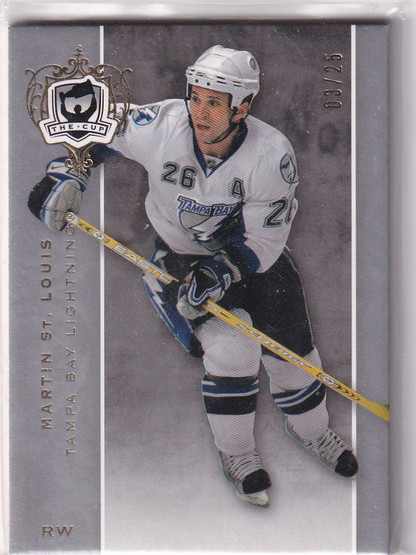  2007-08 The Cup Gold #13 Martin St. Louis /25