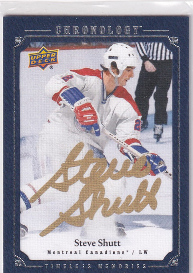  2018-19 Chronology Canvas Autographs #CASH Steve Shutt C