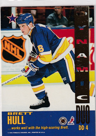  1993-94 Score Dynamic Duos U.S. #DD4 Brett Hull/Craig Janney