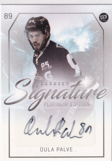 2018-19 Cardset Signature Oula Palve /125