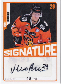 2023-24 Cardset Signature Miro Ruokonen /100