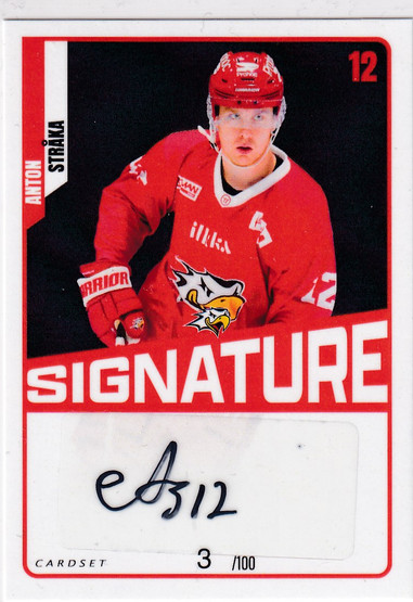 2023-24 Cardset Signature Anton Stråka /100