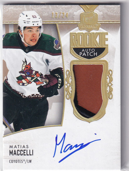  2022-23 The Cup Gold #106 Matias Maccelli JSY AU/24