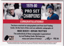 2020-21 Pro Set Memories Pro Set Champions Autographs Red #PSC04 Mike Bossy/Bryan Trottier/15