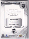  2020-21 The Cup Printing Plates Artifacts Cyan #178 Mikey Anderson 1/1