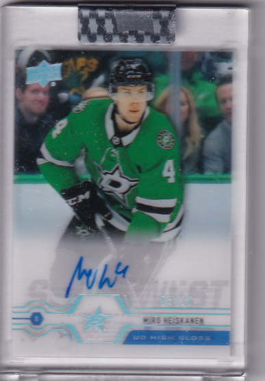  2019-20 Upper Deck Clear Cut High Gloss #CCMH Miro Heiskanen AU /10